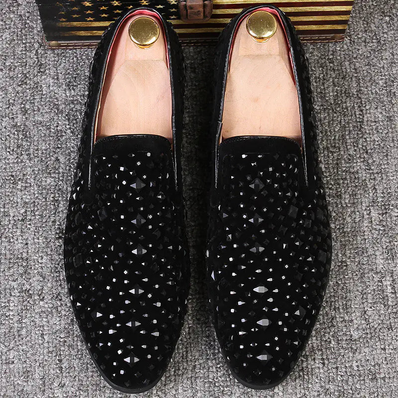 Suede Studded Derbies