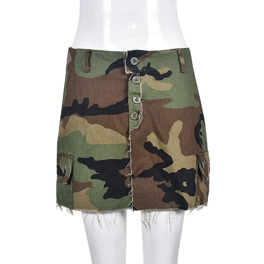 Chic Camo Mini Skirt for Women
