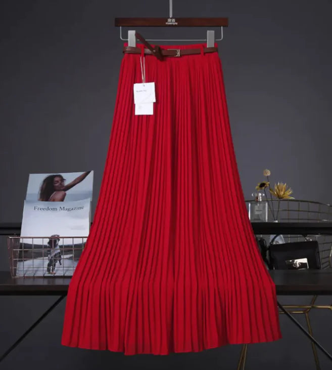 Flowy Chiffon Midi Skirt