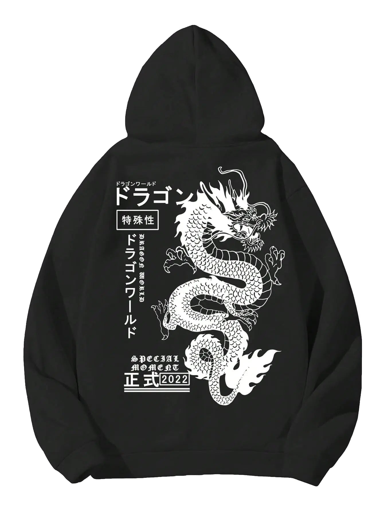 SHENHE Men's Graphic Hoodie Sweatshirt Casual Oversized Black M
