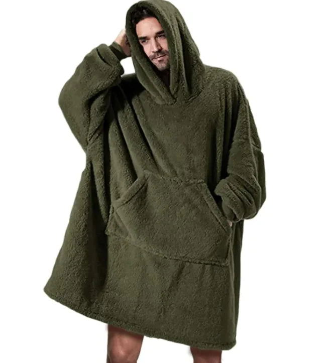 Cozy Fleece Hoodie Blanket