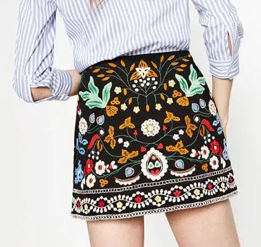 Chic Hand-Stitched A-Line Mini