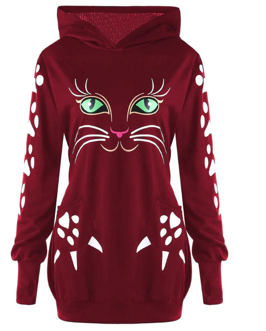 Feline Fashion Plus Hoodie