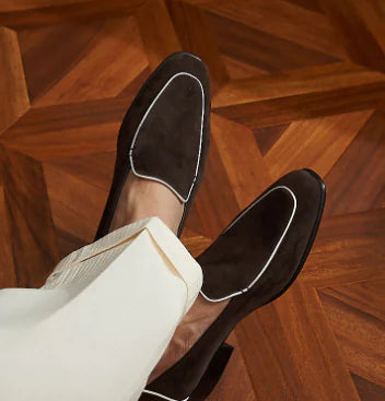 Men's Dual-Tone Professional Leather Shoes