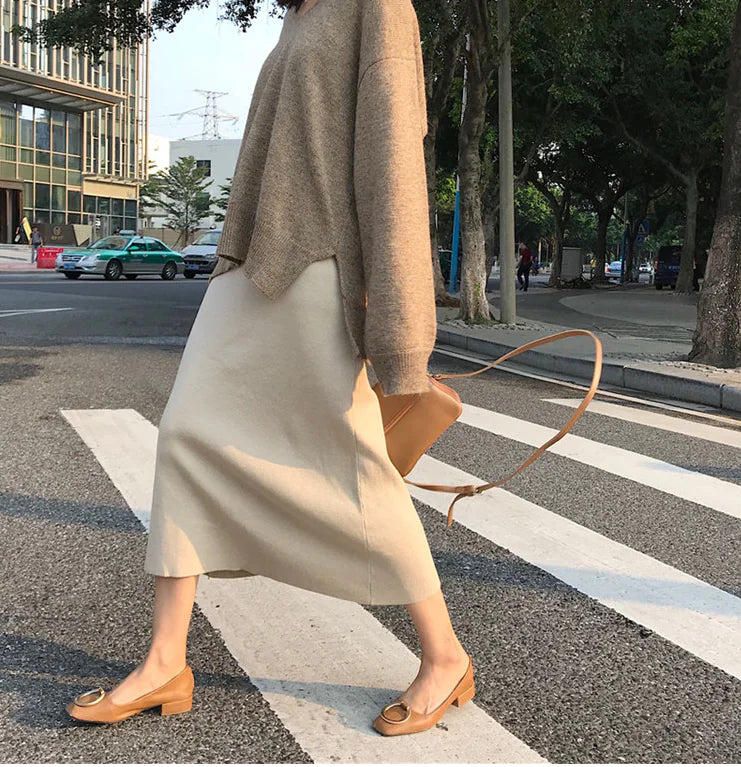 Mid-Calf Curve Enhancer Skirt Series