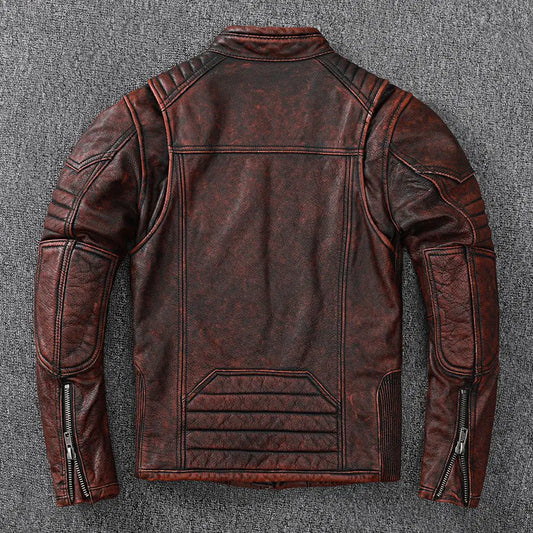Harley Vintage Leather Biker Jacket