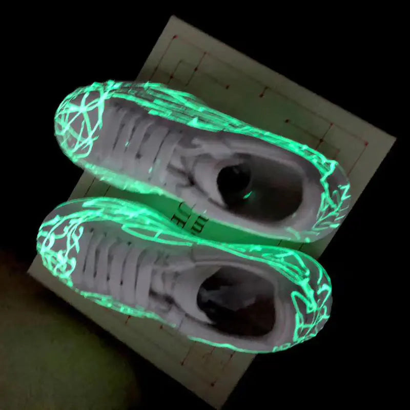 2020 McQueen Vibrant Graffiti Sneakers