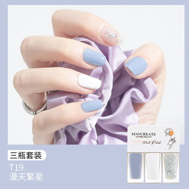Quick-Dry 3-Piece Peel-Off Nail Polish Set
