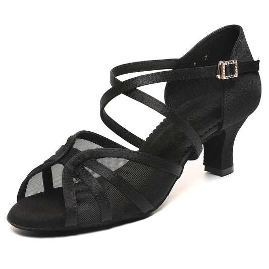 Eleganza Mesh Latin Dance Heels