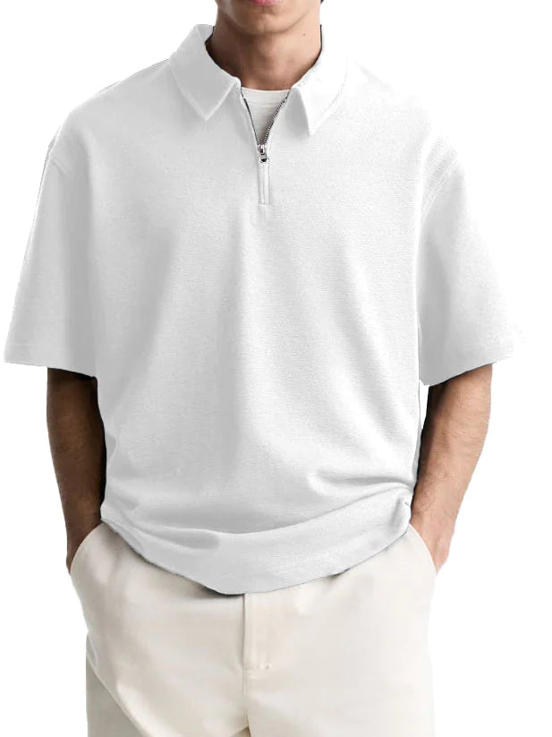Men's Breezy Zip Polo