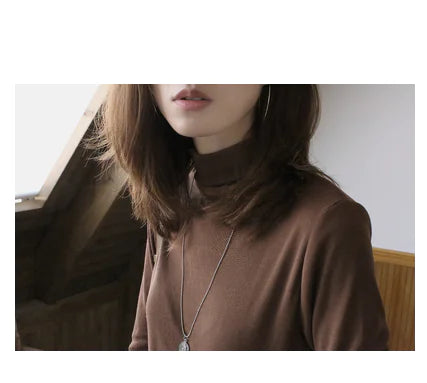 Chic High-Neck Knit Shirt