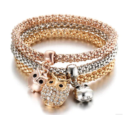 Colorful Owl Statement Bracelet