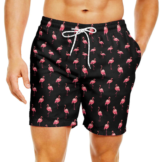 Clilsmap Men's Quick-Dry Swim Trunks with Drawstring