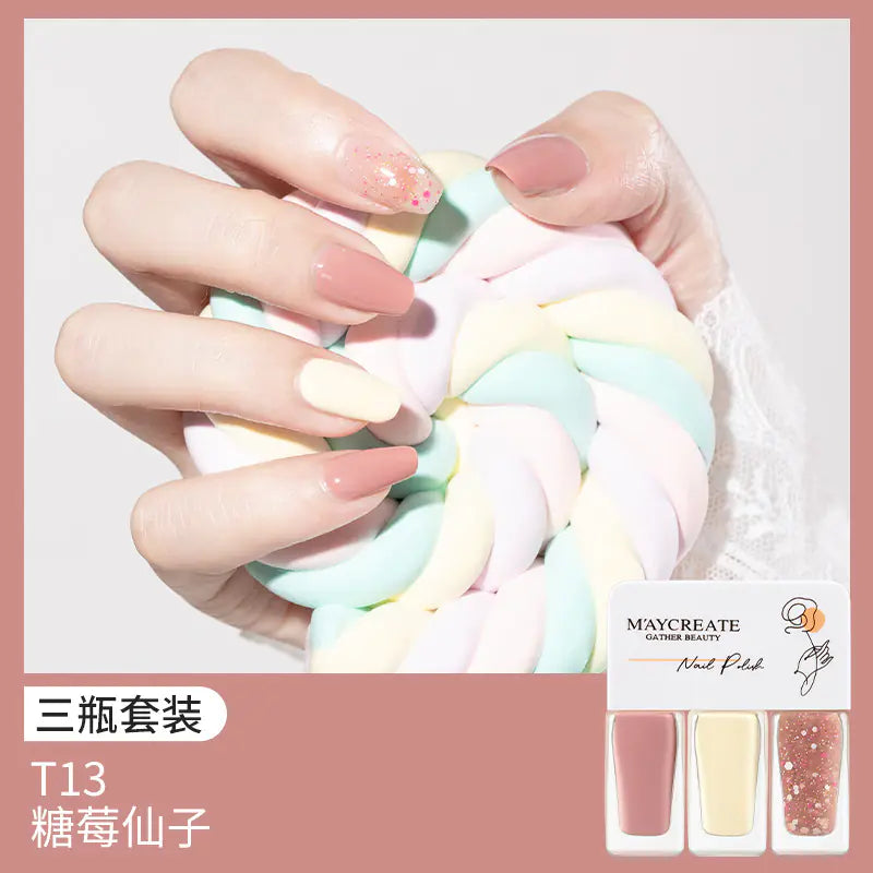 Quick-Dry 3-Piece Peel-Off Nail Polish Set