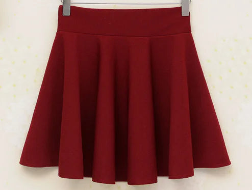 Chic Pleated Polyester Skirt