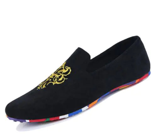 Stylish Velvet Men's Flats