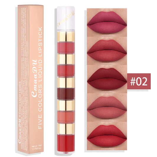 EndureShine 5-Color Matte Lip Gloss