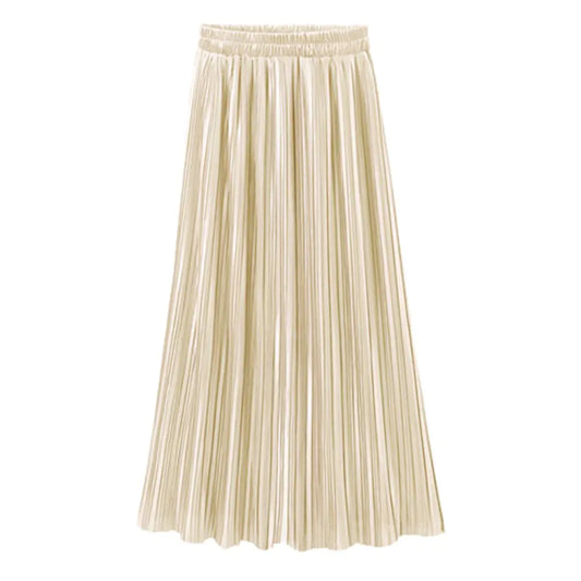 Chic Pleated Midi Skirt