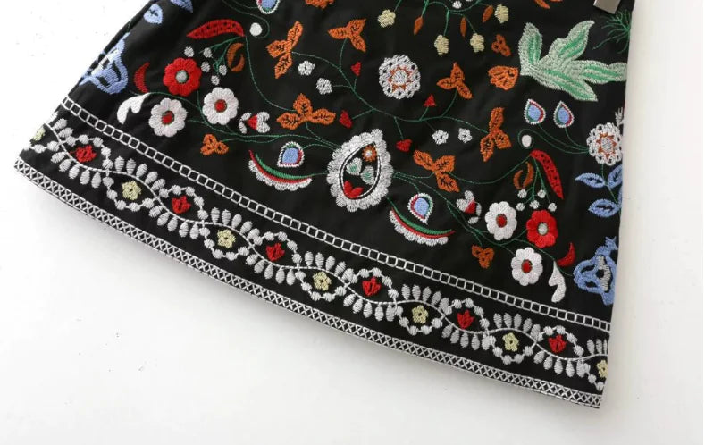Chic Hand-Stitched A-Line Mini