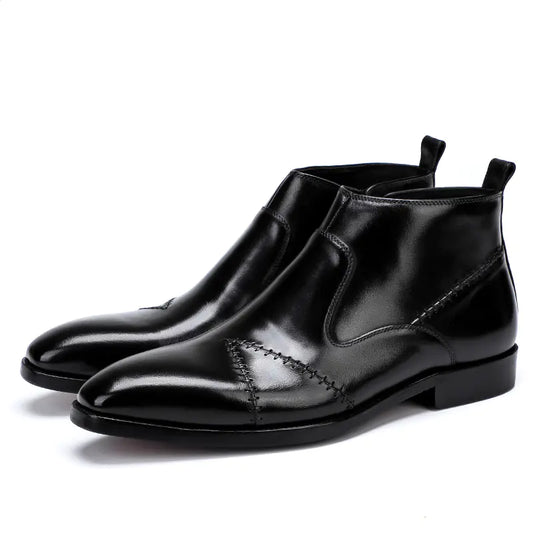 Men's Premium Leather High-Tops
