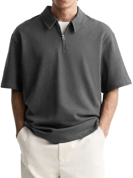 Men's Breezy Zip Polo