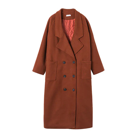 Chic Caramel Wool Jacket