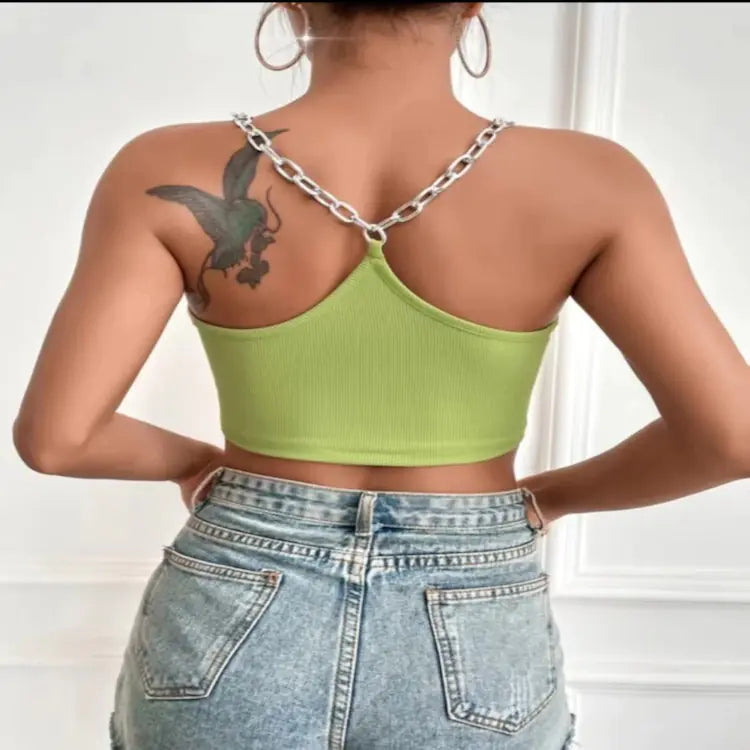 Chic Chain Link Crop Tank