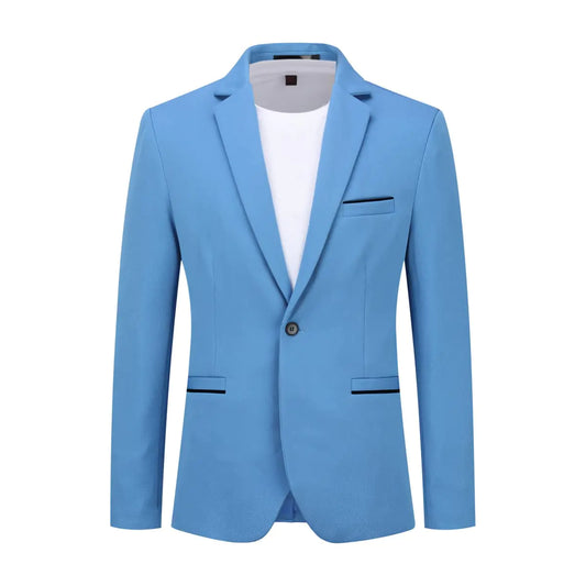 Men's Sky Blue Slim Sport Blazer