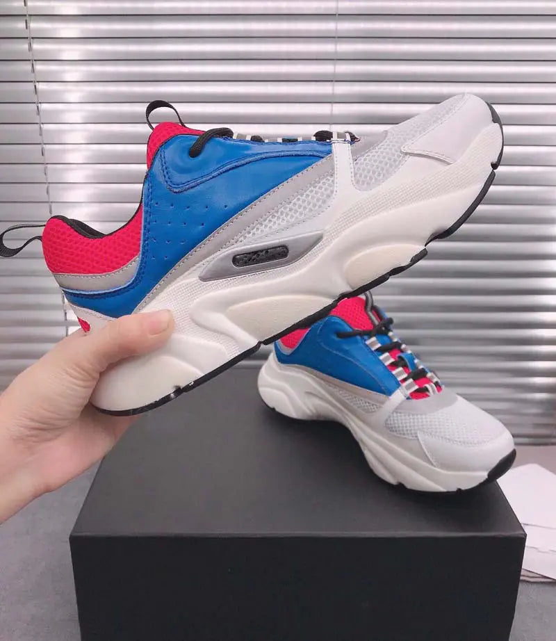 Trendy Color-Block Couple Sneakers