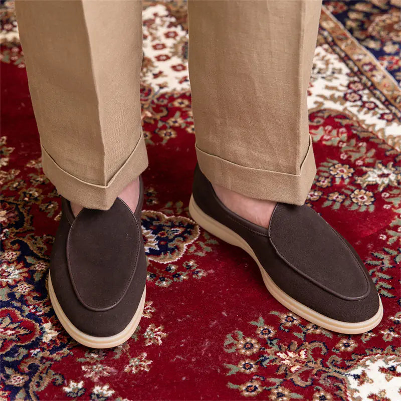 Stylish Suede Thick-soled Leather Shoes