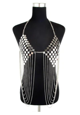 Chic Geometric Chest Chain