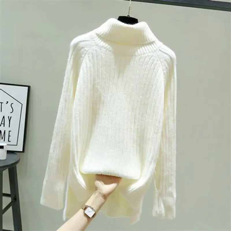 Chic Thick Knit High-Collar Top