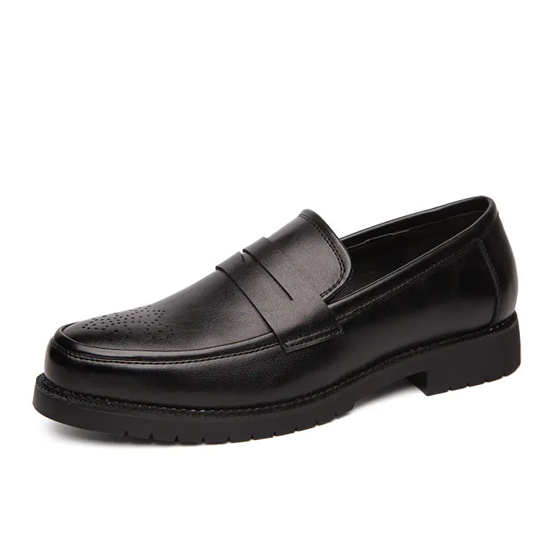 Men's Sleek Leather Dress Loafers