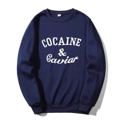 Men's Cozy Black Fleece Sweatshirt
