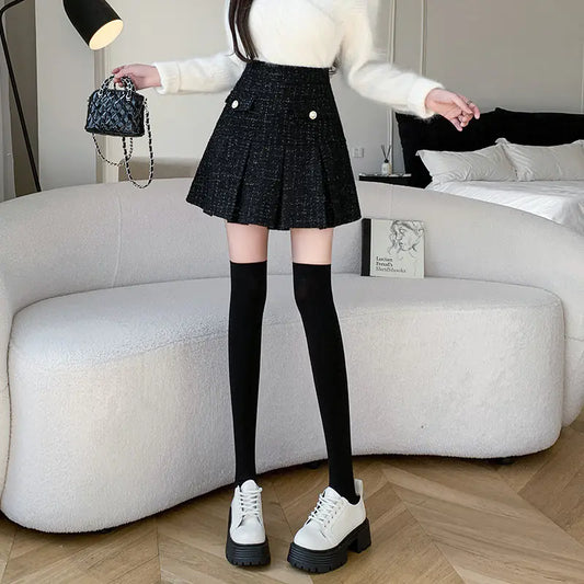 Fashionable High Skirt for Autumn and Winter
