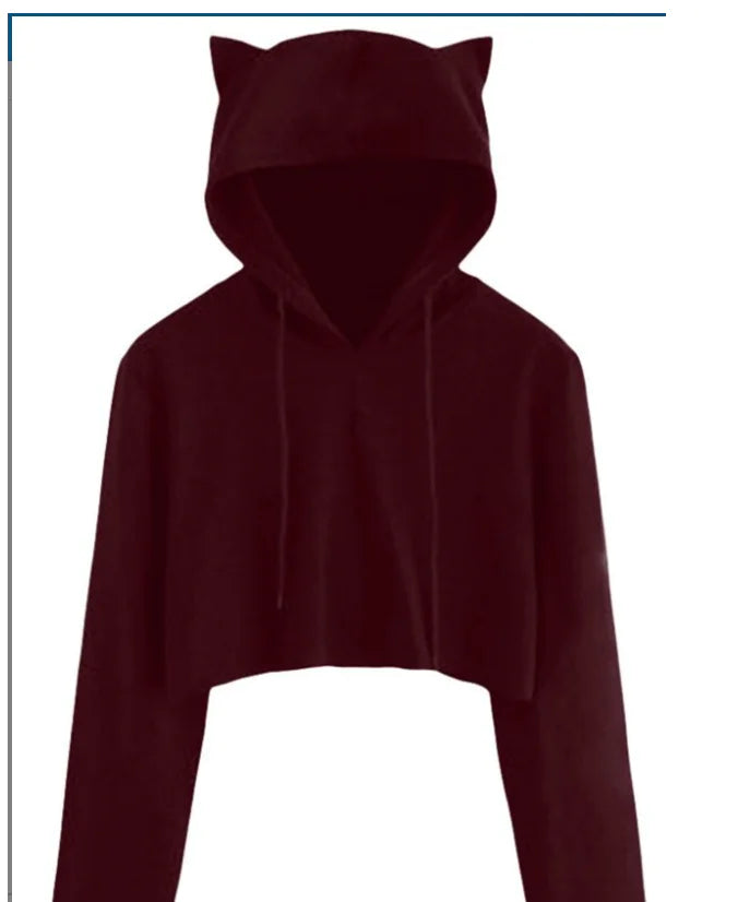 Chic Ultra-Short Hoodie