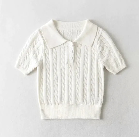 Vintage Button-Up Casual Top