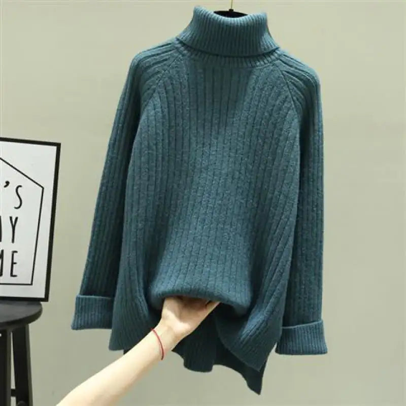 Chic Thick Knit High-Collar Top