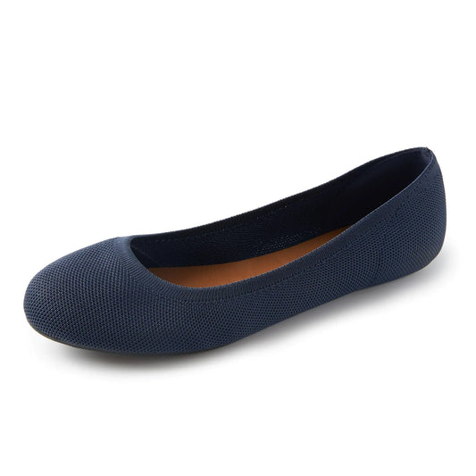 NAVYBLISS Women's Comfort Knit Ballet Flats