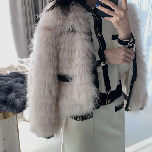 Elegant American Raccoon Fur Coat