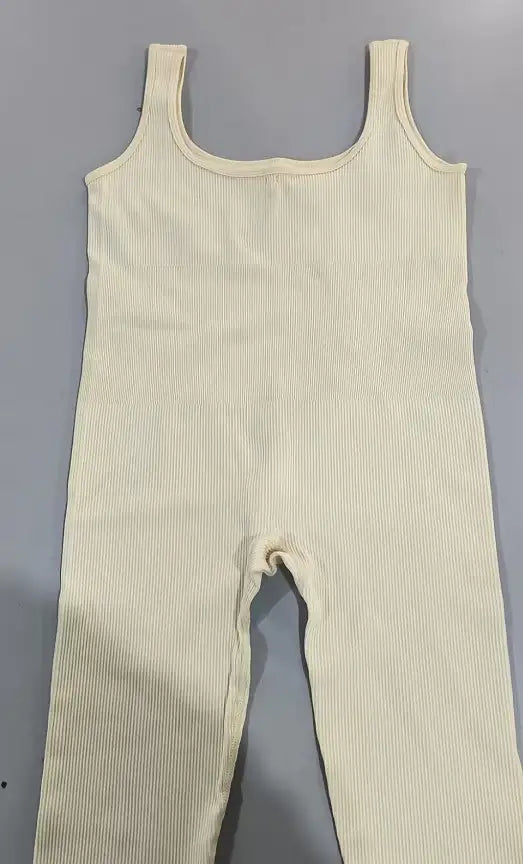Ladies' Buttoned Suspender Tank Bodysuit