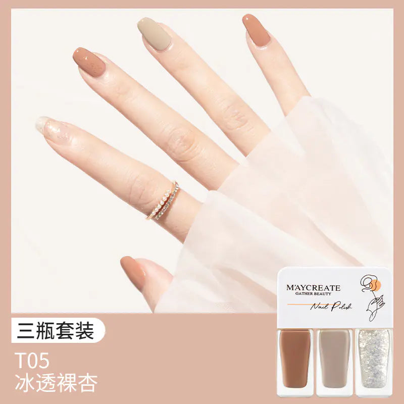 Quick-Dry 3-Piece Peel-Off Nail Polish Set