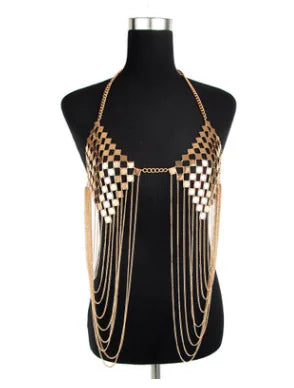 Chic Geometric Chest Chain