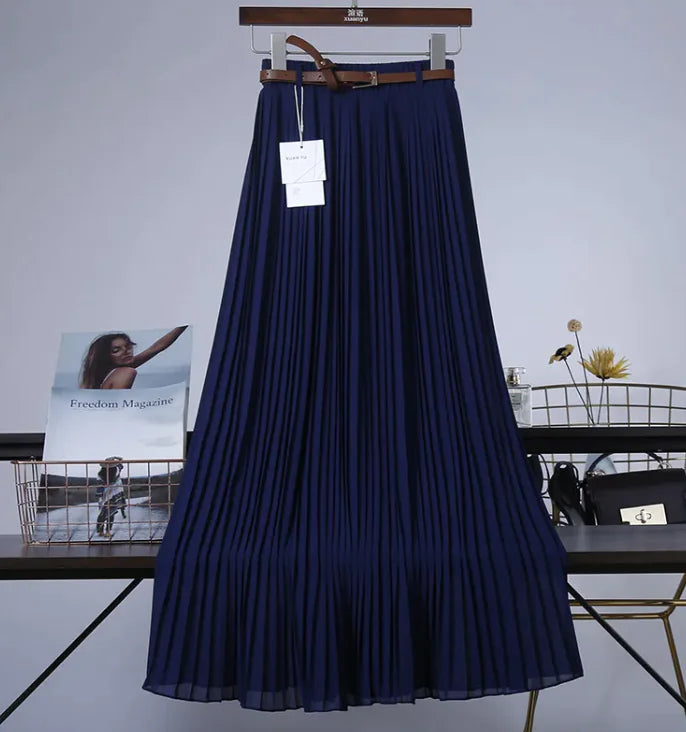 Flowy Chiffon Midi Skirt
