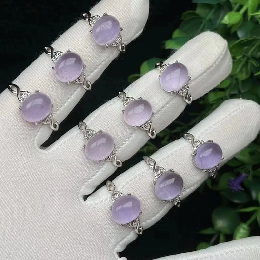Lavender Fluorite Elegance Ring