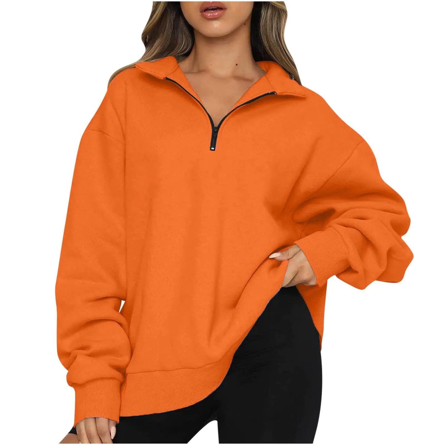 Chic Half-Zip Cosy Pullover