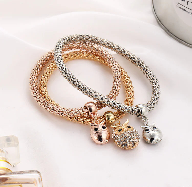 Colorful Owl Statement Bracelet