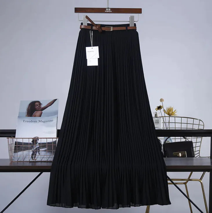 Flowy Chiffon Midi Skirt
