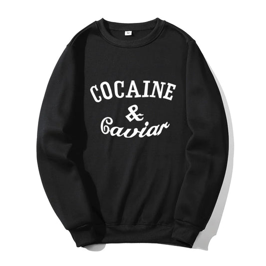 Men's Cozy Black Fleece Sweatshirt