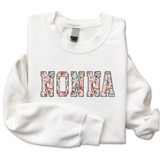 Nonna's Love Embroidered Crewneck